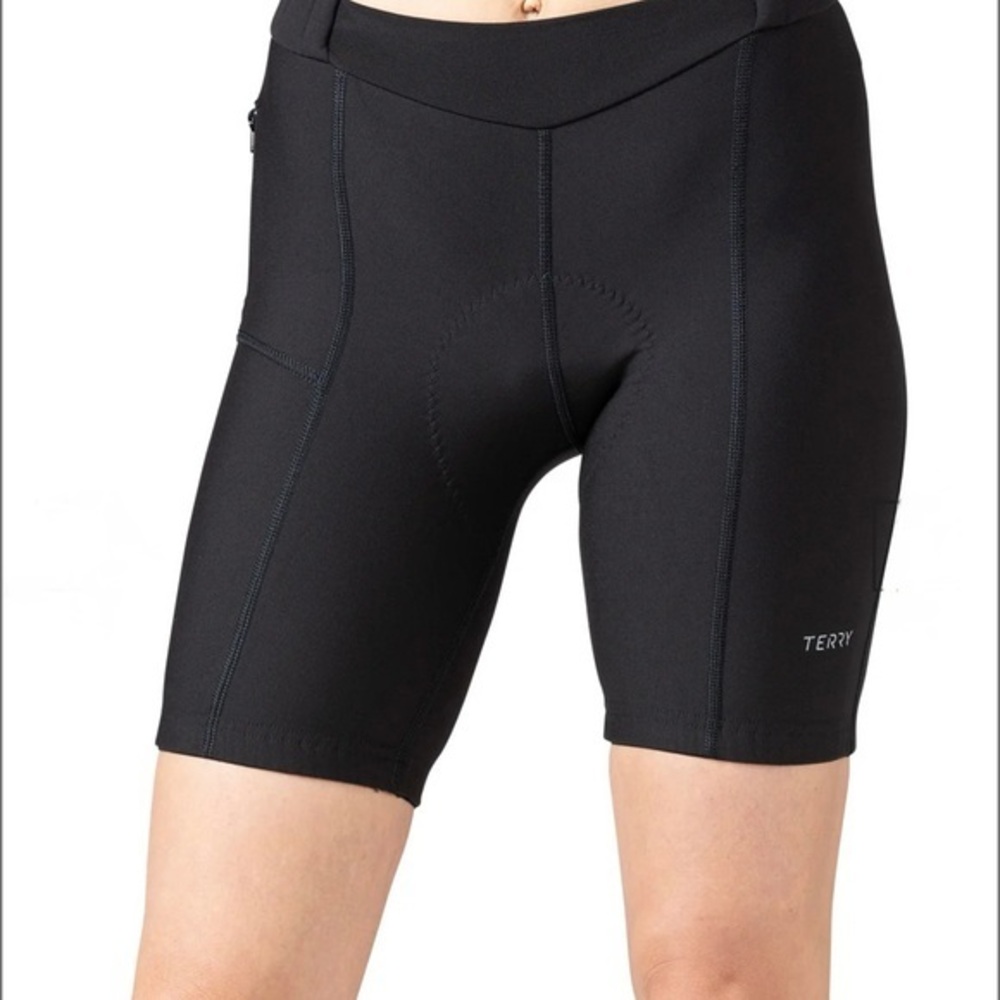 Terry Touring Bike Short/Regular Women's Black Cycling Shorts XS NWT